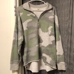 Aerie Camo Cropped Sweatshirt